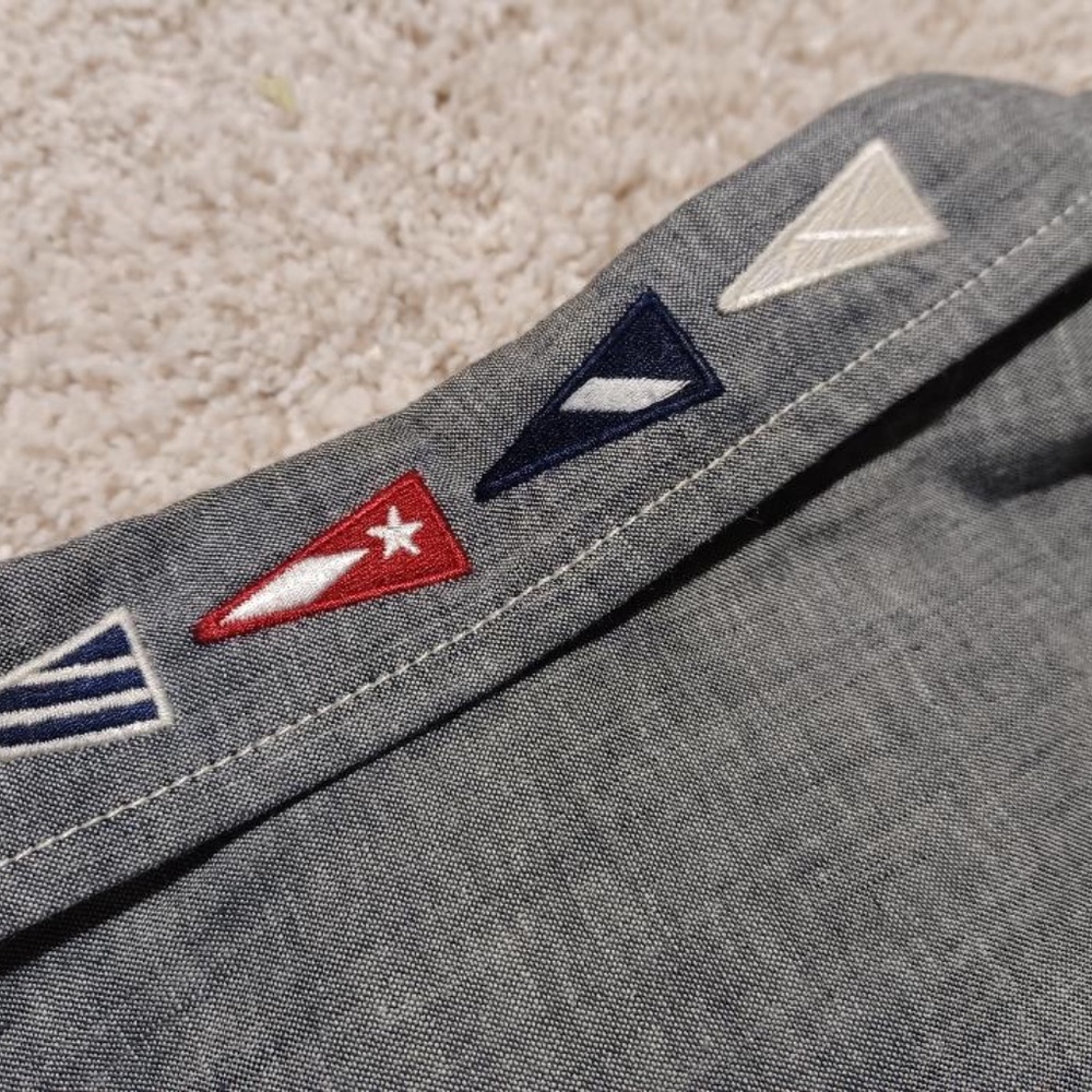 NAUTICA Mens N83 Long Sleeve Chambray Shirt - Picture 4 of 6